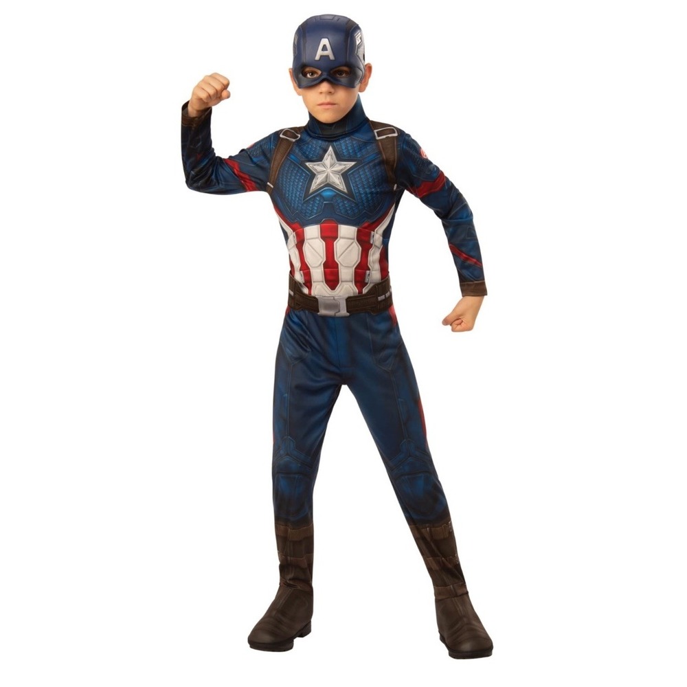 Captain America Marvel Avengers Child Boy's Halloween Costume XS (3/4) 3+ Yr NEW